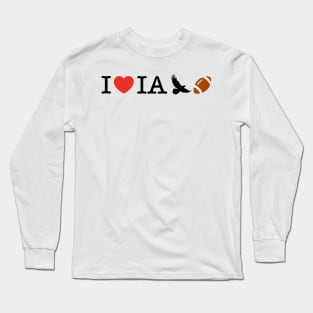 I Heart Iowa Football Long Sleeve T-Shirt